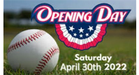 Opening Day Ceremonies April 30 - 9am